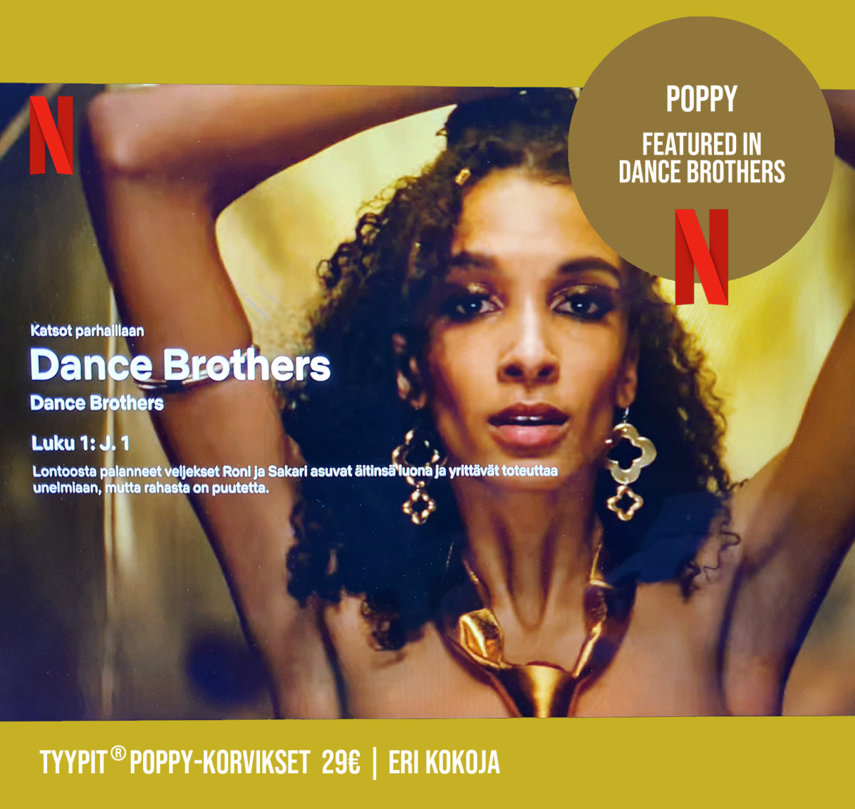 Poppy-korvikset Dance Brothers Netflix © Tyypit